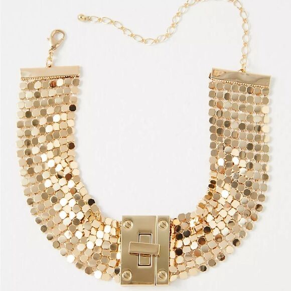 Free People Magic Choker with lock and extender in gold - Picture 3 of 8